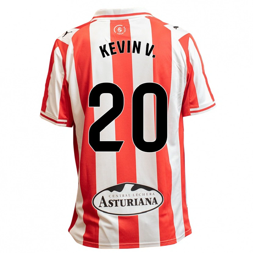 Danxen Dame Kevin Vázquez #20 Hvit Rød Hjemmetrøye Drakt Trøye 2025/26 Skjorter T-Skjorte
