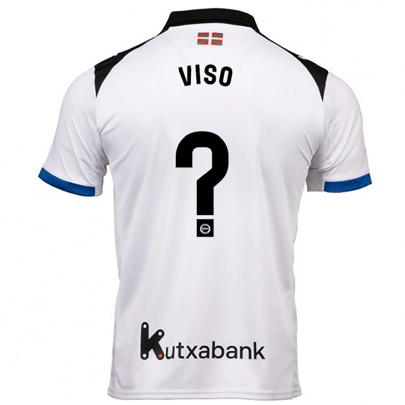 Danxen Dame Carlo Viso #0 Hvit Blå Bortetrøye Drakt Trøye 2025/26 Skjorter T-Skjorte