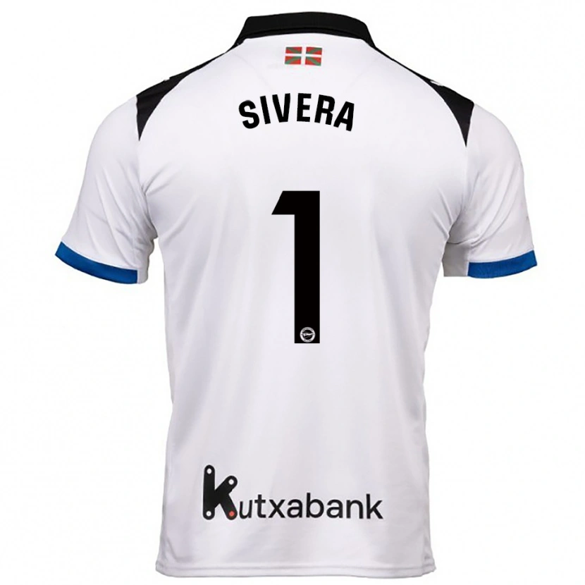 Danxen Dame Antonio Sivera #1 Hvit Blå Bortetrøye Drakt Trøye 2025/26 Skjorter T-Skjorte