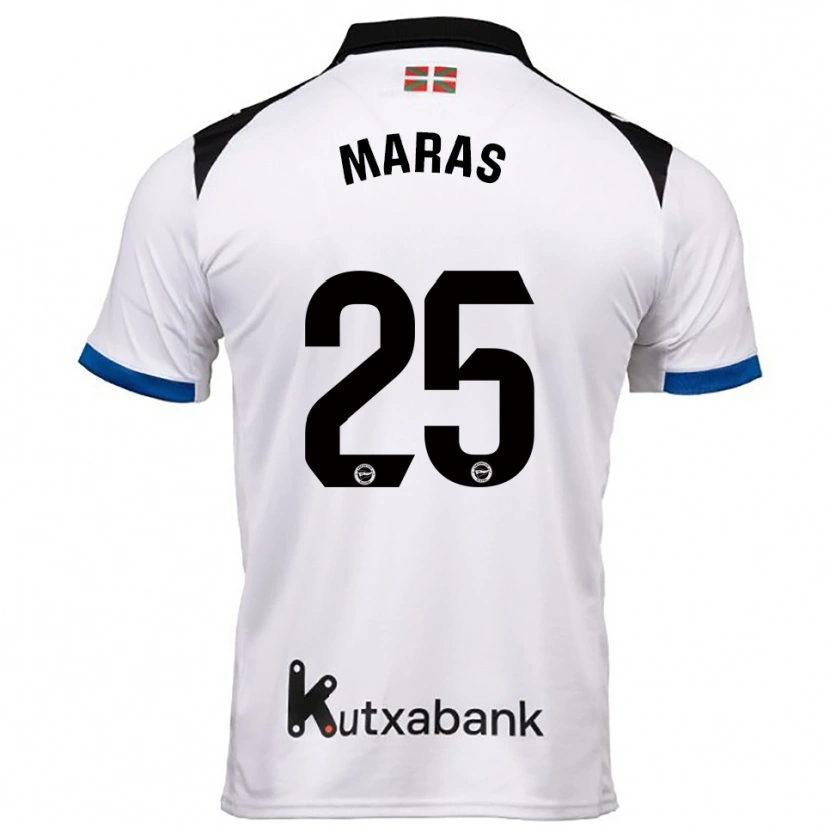 Danxen Dame Nikola Maras #25 Hvit Blå Bortetrøye Drakt Trøye 2025/26 Skjorter T-Skjorte