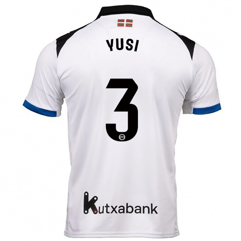Danxen Dame Youssef Enríquez #3 Hvit Blå Bortetrøye Drakt Trøye 2025/26 Skjorter T-Skjorte