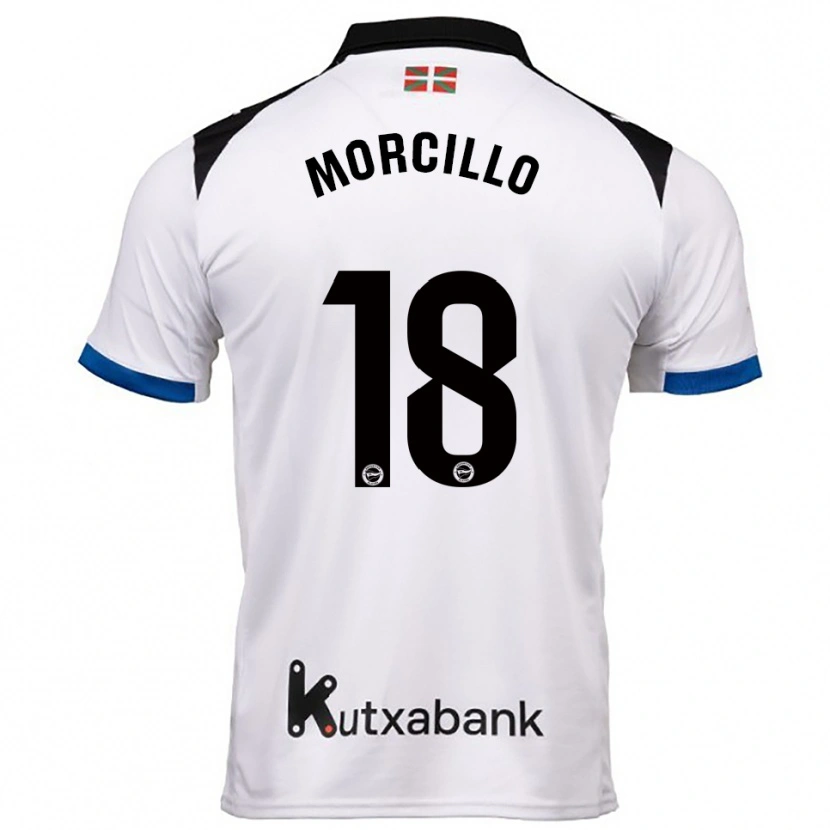 Danxen Dame Diego Morcillo #18 Hvit Blå Bortetrøye Drakt Trøye 2025/26 Skjorter T-Skjorte