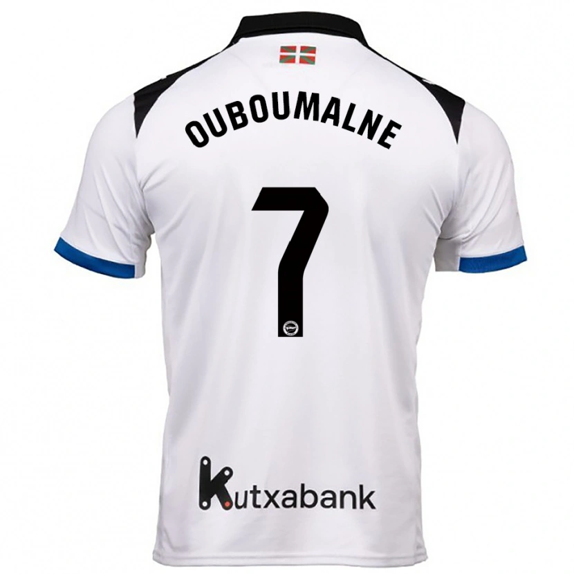 Danxen Dame Ibra Ouboumalne #7 Hvit Blå Bortetrøye Drakt Trøye 2025/26 Skjorter T-Skjorte