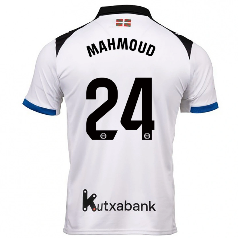 Danxen Dame Abdallahi Mahmoud #24 Hvit Blå Bortetrøye Drakt Trøye 2025/26 Skjorter T-Skjorte