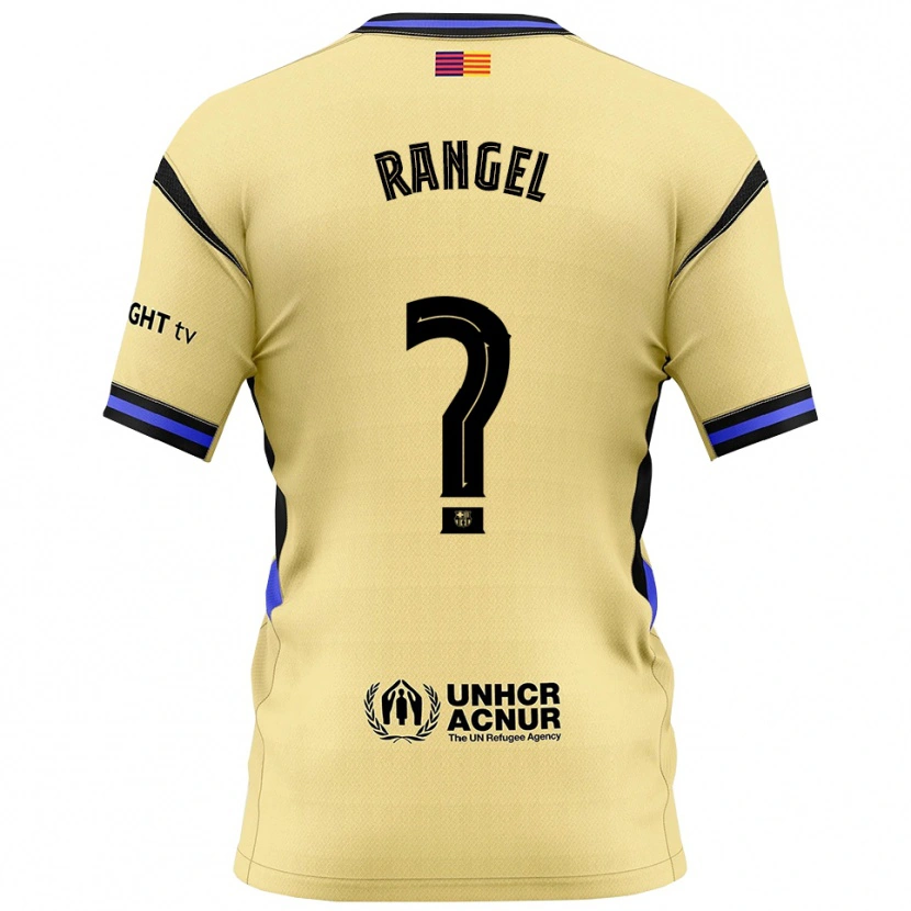 Danxen Dame Héctor Rangel #0 Gul Svart Bortetrøye Drakt Trøye 2025/26 Skjorter T-Skjorte