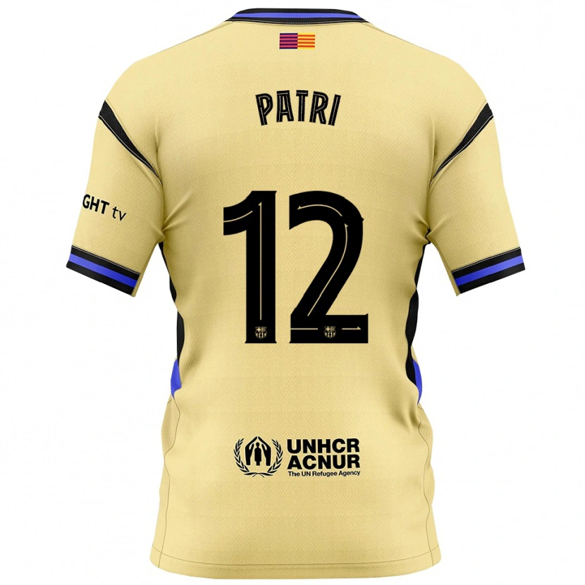 Danxen Dame Patricia Guijarro #12 Gul Svart Bortetrøye Drakt Trøye 2025/26 Skjorter T-Skjorte