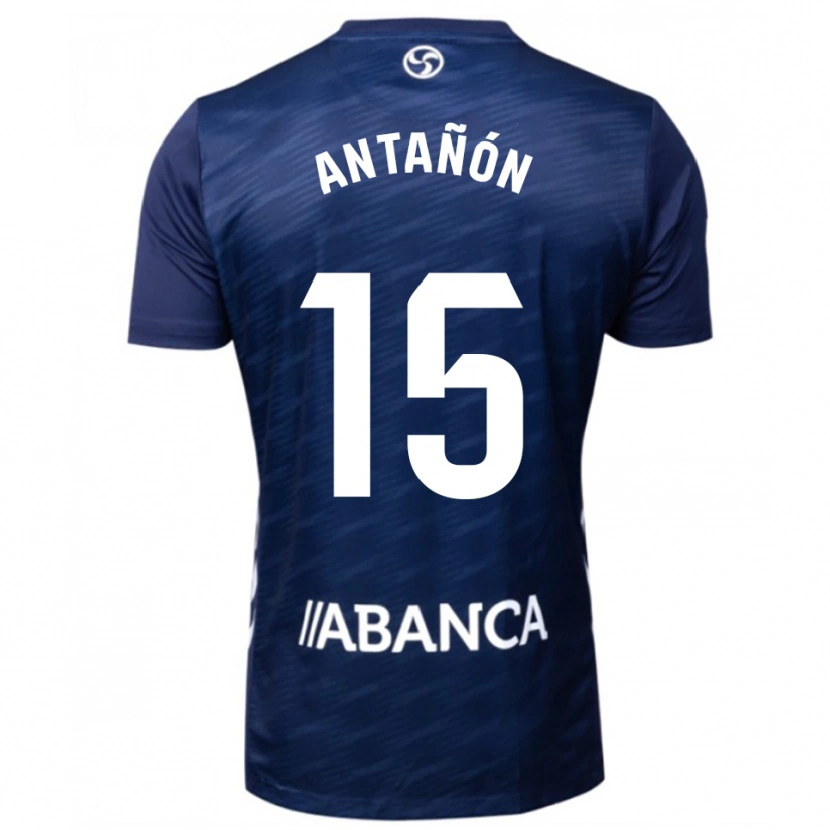 Danxen Dame Andrés Antañón #15 Marineblå Hvit Bortetrøye Drakt Trøye 2025/26 Skjorter T-Skjorte