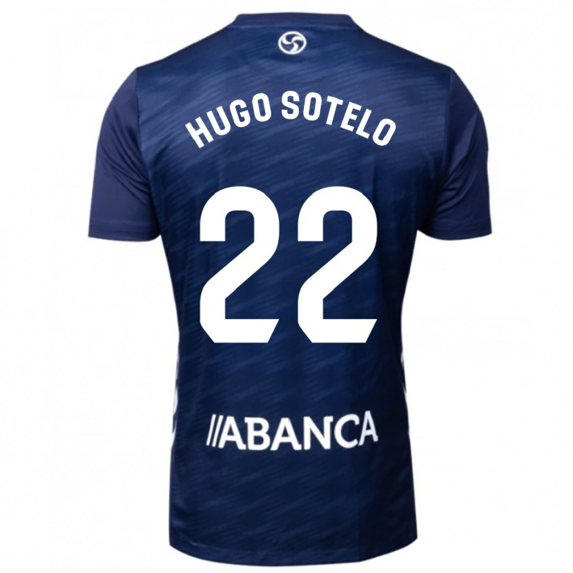 Danxen Dame Hugo Sotelo #22 Marineblå Hvit Bortetrøye Drakt Trøye 2025/26 Skjorter T-Skjorte