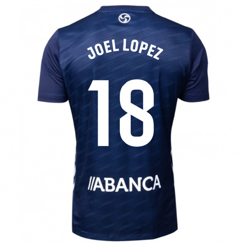Danxen Dame Joel López #18 Marineblå Hvit Bortetrøye Drakt Trøye 2025/26 Skjorter T-Skjorte