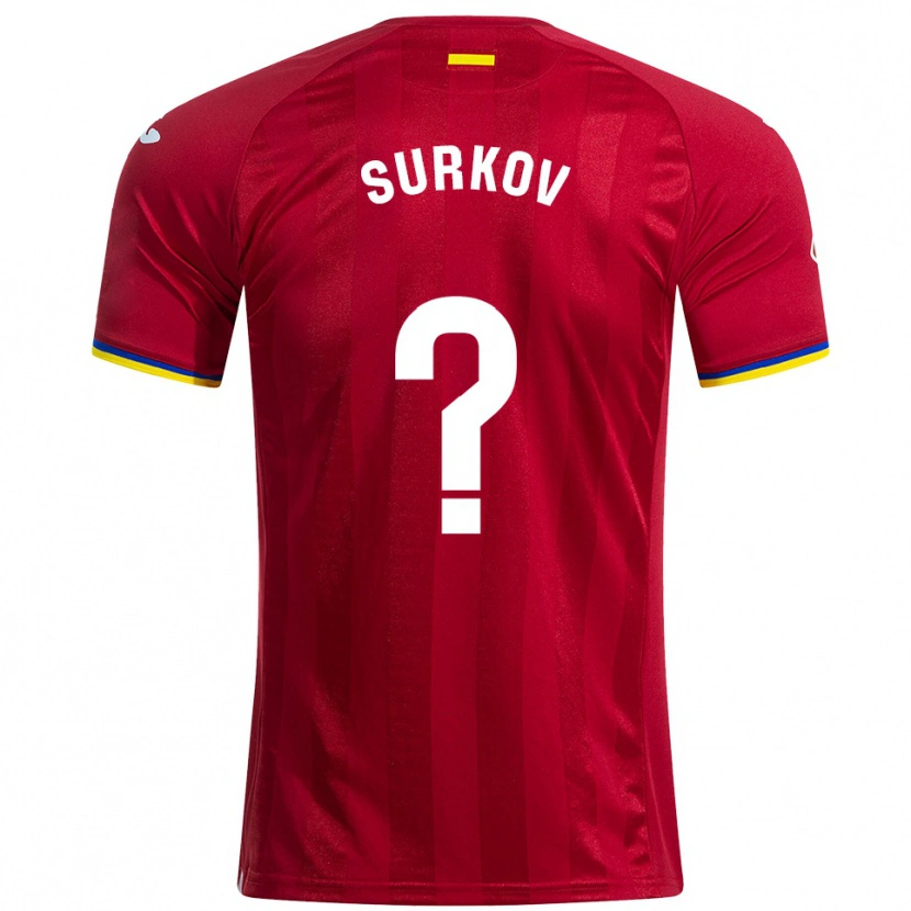 Danxen Dame Iván Surkov #0 Rød Gul Blå Bortetrøye Drakt Trøye 2025/26 Skjorter T-Skjorte