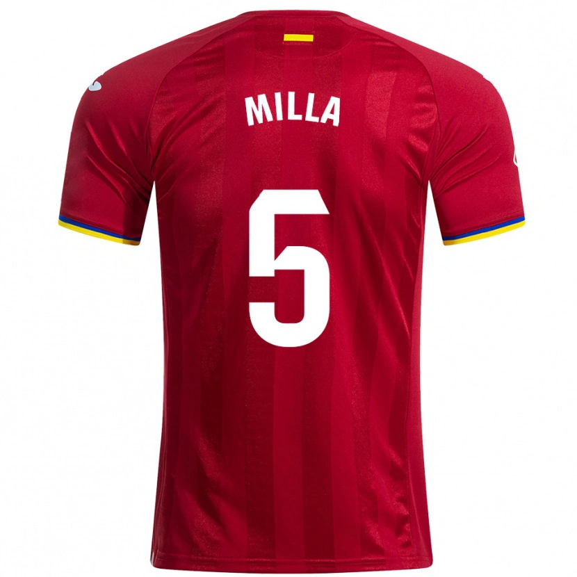 Danxen Dame Luis Milla #5 Rød Gul Blå Bortetrøye Drakt Trøye 2025/26 Skjorter T-Skjorte