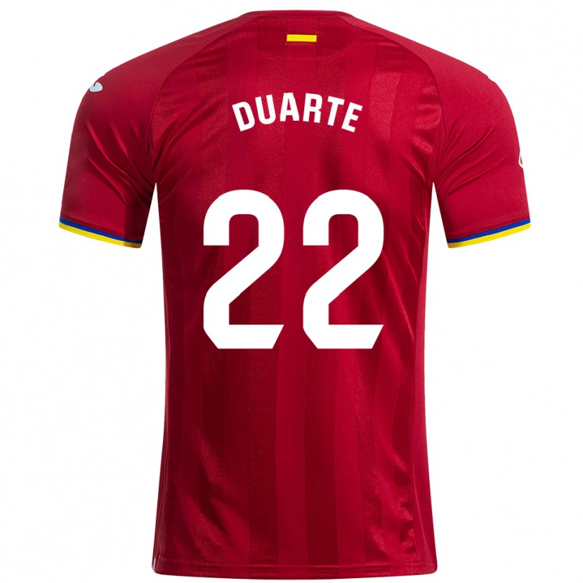 Danxen Dame Domingos Duarte #22 Rød Gul Blå Bortetrøye Drakt Trøye 2025/26 Skjorter T-Skjorte