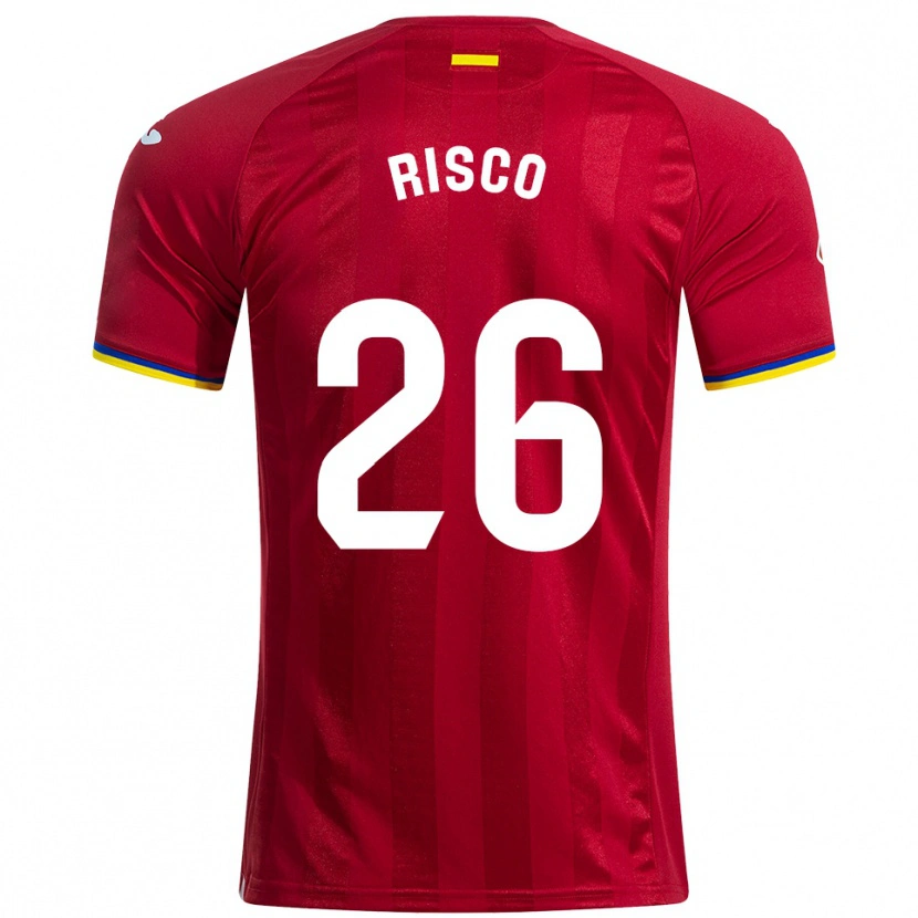 Danxen Dame Alberto Risco #26 Rød Gul Blå Bortetrøye Drakt Trøye 2025/26 Skjorter T-Skjorte