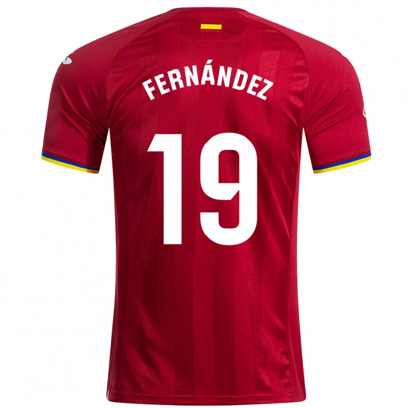 Danxen Dame Ismael Fernández #19 Rød Gul Blå Bortetrøye Drakt Trøye 2025/26 Skjorter T-Skjorte
