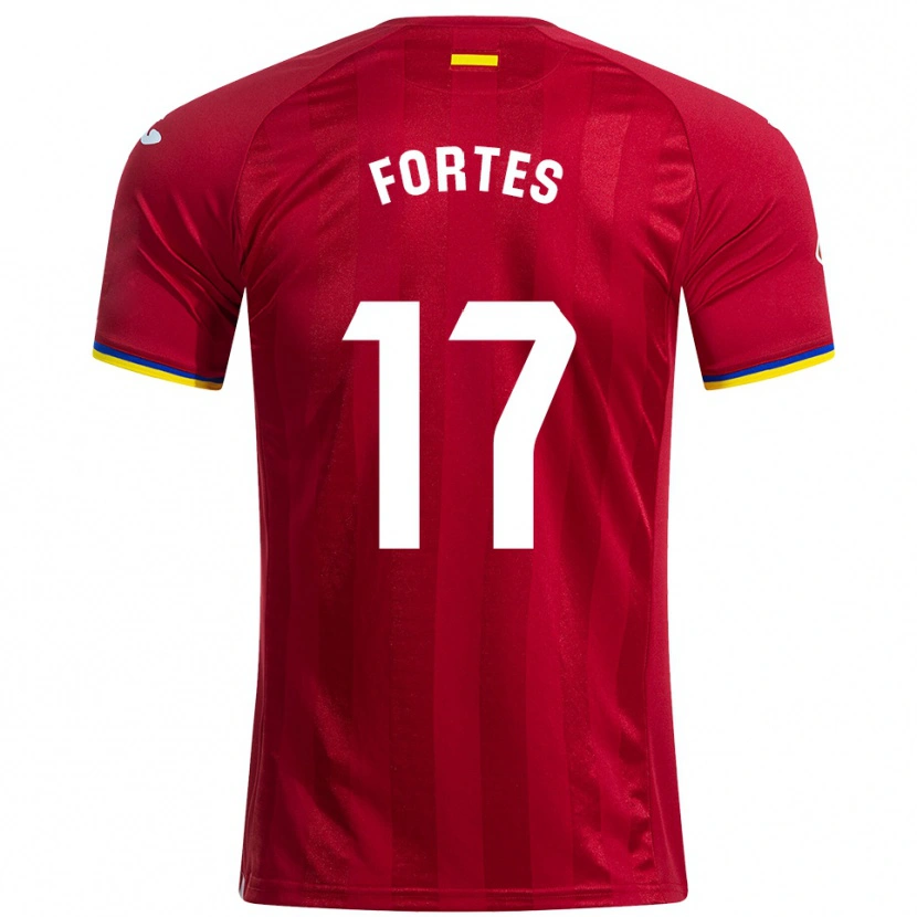 Danxen Dame Joel Fortes #17 Rød Gul Blå Bortetrøye Drakt Trøye 2025/26 Skjorter T-Skjorte