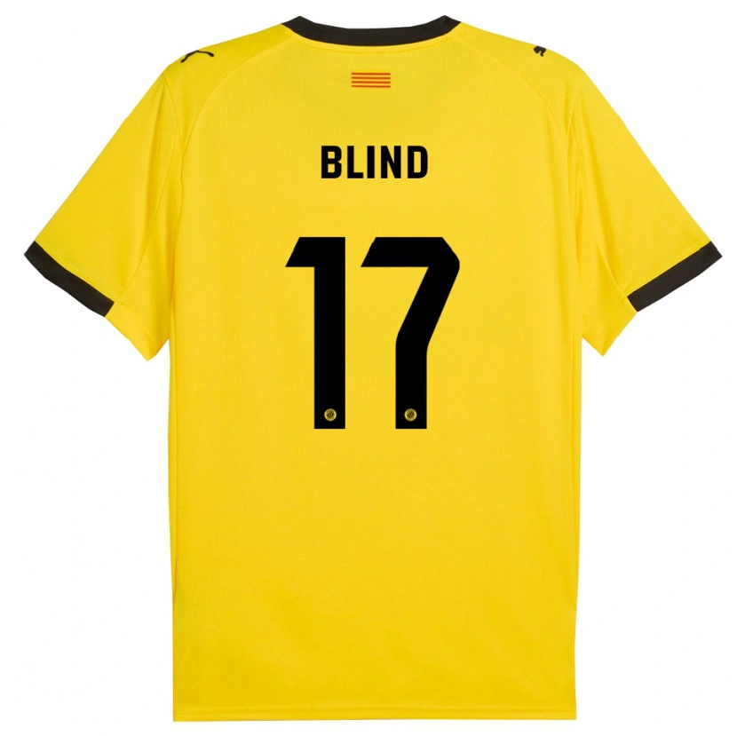 Danxen Dame Daley Blind #17 Gul Svart Bortetrøye Drakt Trøye 2025/26 Skjorter T-Skjorte