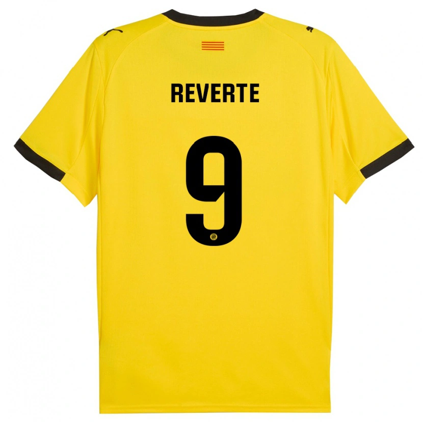 Danxen Dame Unai Reverte #9 Gul Svart Bortetrøye Drakt Trøye 2025/26 Skjorter T-Skjorte