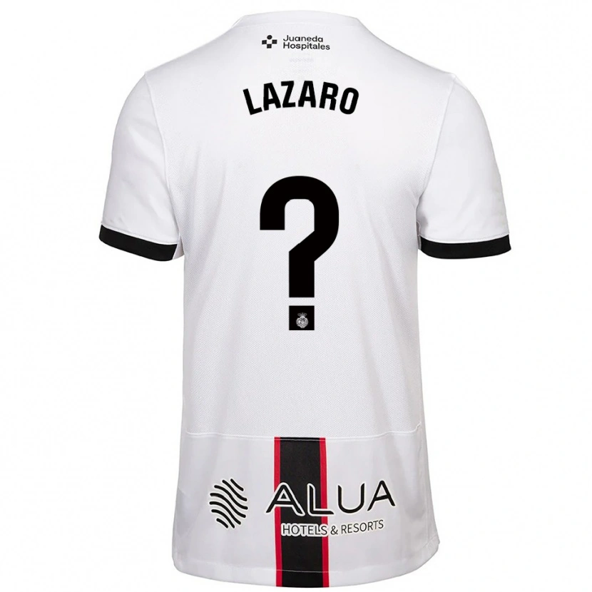 Danxen Dame Victor Lázaro #0 Hvit Svart Bortetrøye Drakt Trøye 2025/26 Skjorter T-Skjorte