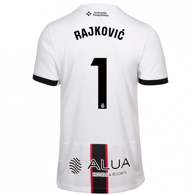 Danxen Dame Predrag Rajkovic #1 Hvit Svart Bortetrøye Drakt Trøye 2025/26 Skjorter T-Skjorte
