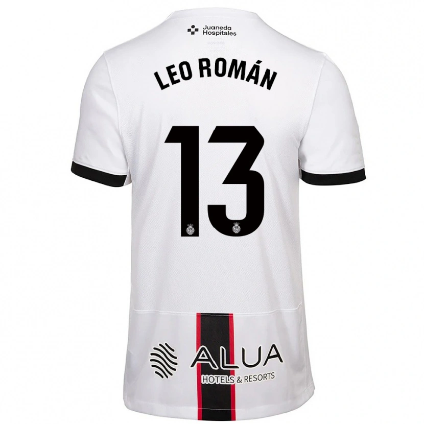 Danxen Dame Leo Román #13 Hvit Svart Bortetrøye Drakt Trøye 2025/26 Skjorter T-Skjorte
