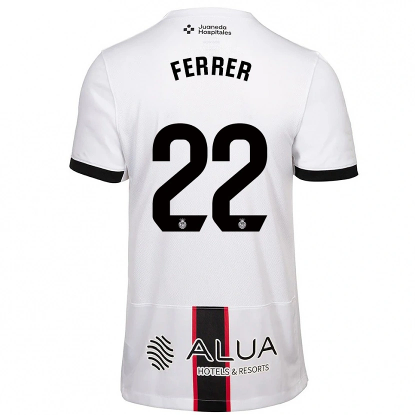 Danxen Dame David Ferrer #22 Hvit Svart Bortetrøye Drakt Trøye 2025/26 Skjorter T-Skjorte