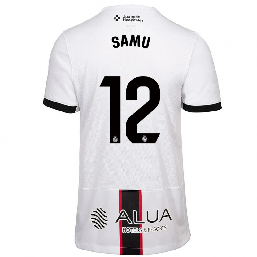 Danxen Dame Samú Costa #12 Hvit Svart Bortetrøye Drakt Trøye 2025/26 Skjorter T-Skjorte