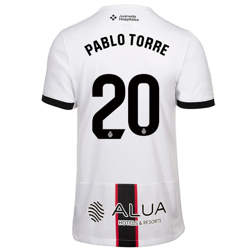 Danxen Dame Pablo Torre #20 Hvit Svart Bortetrøye Drakt Trøye 2025/26 Skjorter T-Skjorte