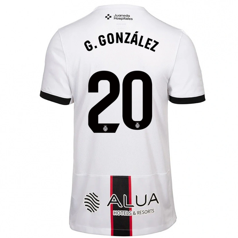 Danxen Dame Giovanni González #20 Hvit Svart Bortetrøye Drakt Trøye 2025/26 Skjorter T-Skjorte