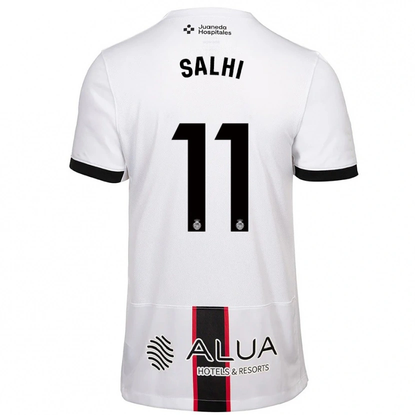 Danxen Dame Iliesse Salhi #11 Hvit Svart Bortetrøye Drakt Trøye 2025/26 Skjorter T-Skjorte