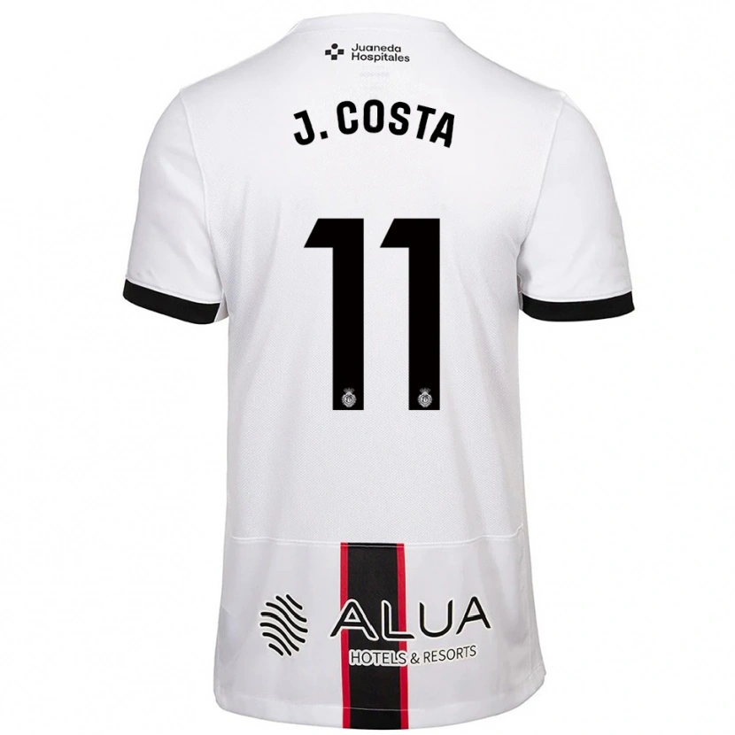 Danxen Dame Jaume Costa #11 Hvit Svart Bortetrøye Drakt Trøye 2025/26 Skjorter T-Skjorte