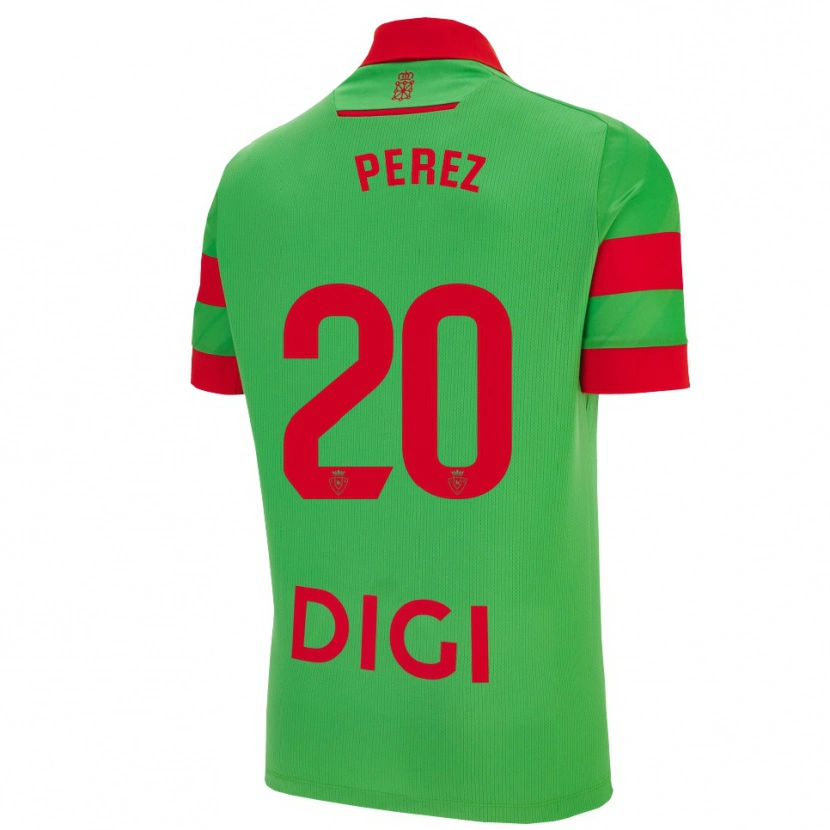 Danxen Dame Bruno Pérez #20 Grønn Rød Bortetrøye Drakt Trøye 2025/26 Skjorter T-Skjorte
