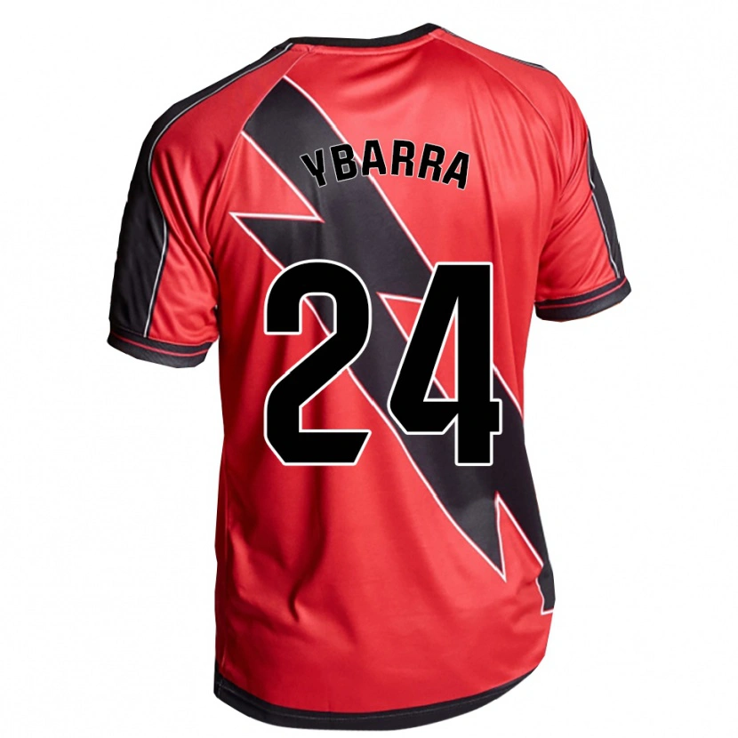 Danxen Dame Juan Ybarra #24 Rød Svart Bortetrøye Drakt Trøye 2025/26 Skjorter T-Skjorte