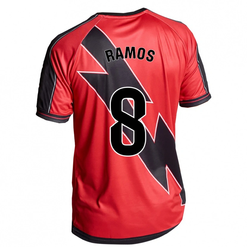 Danxen Dame Iván Ramos #8 Rød Svart Bortetrøye Drakt Trøye 2025/26 Skjorter T-Skjorte