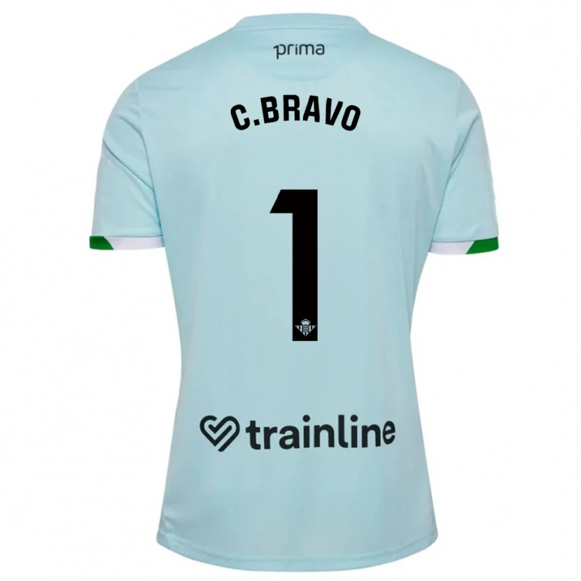 Danxen Dame Claudio Bravo #1 Lyseblå Grønn Bortetrøye Drakt Trøye 2025/26 Skjorter T-Skjorte