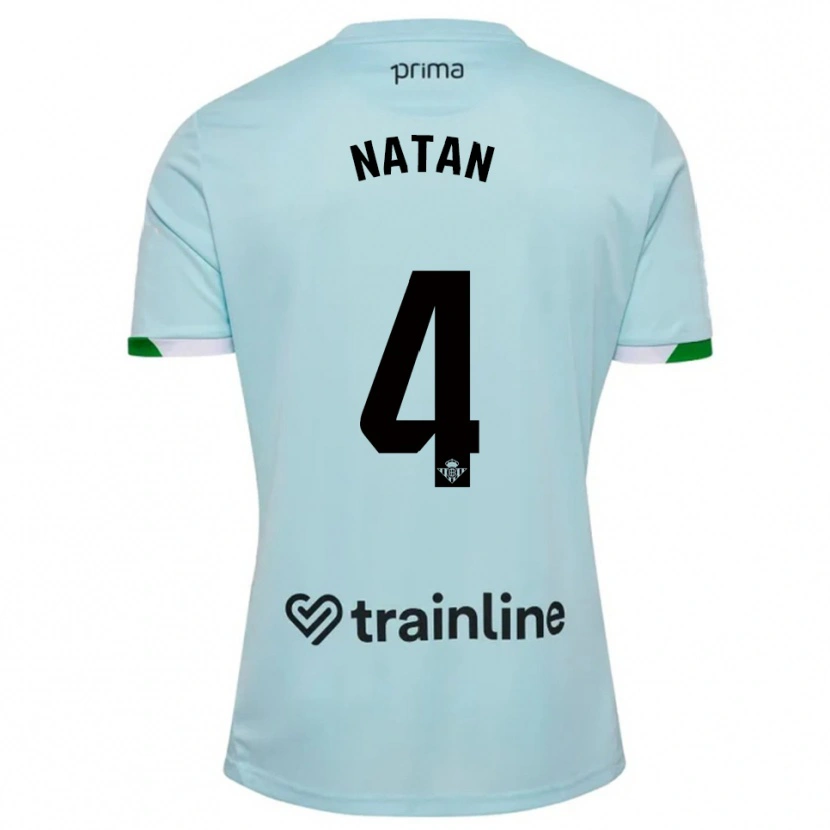 Danxen Dame Natan #4 Lyseblå Grønn Bortetrøye Drakt Trøye 2025/26 Skjorter T-Skjorte