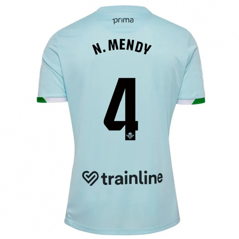 Danxen Dame Nobel Mendy #4 Lyseblå Grønn Bortetrøye Drakt Trøye 2025/26 Skjorter T-Skjorte