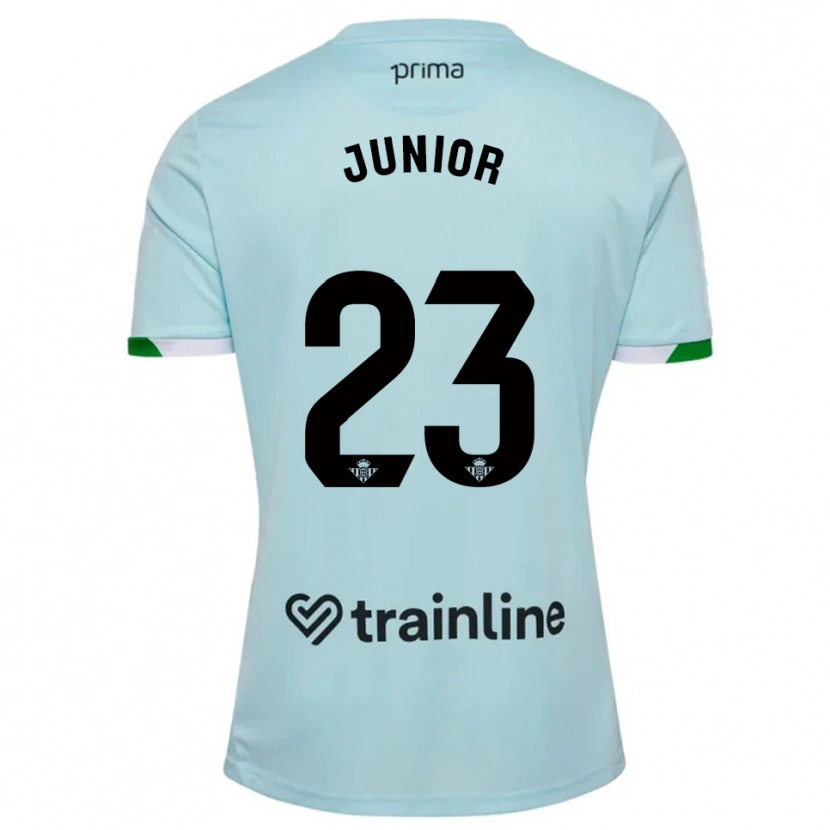 Danxen Dame Junior Firpo #23 Lyseblå Grønn Bortetrøye Drakt Trøye 2025/26 Skjorter T-Skjorte