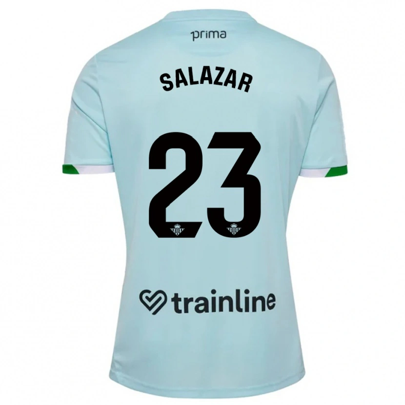 Danxen Dame Noelia Salazar #23 Lyseblå Grønn Bortetrøye Drakt Trøye 2025/26 Skjorter T-Skjorte