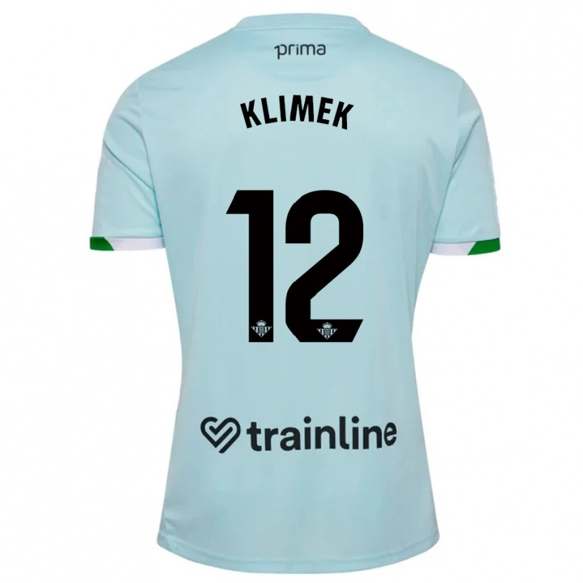 Danxen Dame Bruno Klimek #12 Lyseblå Grønn Bortetrøye Drakt Trøye 2025/26 Skjorter T-Skjorte