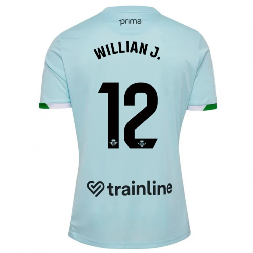 Danxen Dame Willian Jose #12 Lyseblå Grønn Bortetrøye Drakt Trøye 2025/26 Skjorter T-Skjorte