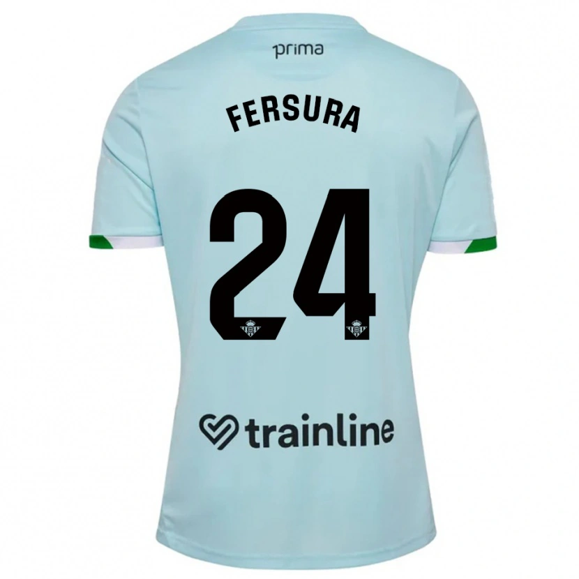Danxen Dame João Fersura #24 Lyseblå Grønn Bortetrøye Drakt Trøye 2025/26 Skjorter T-Skjorte