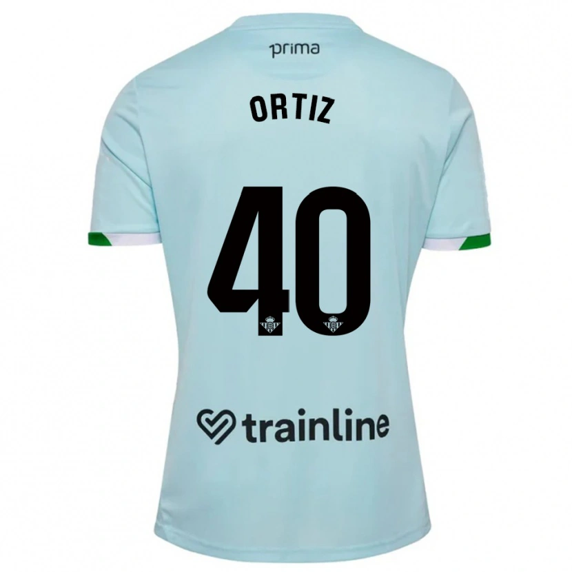 Danxen Dame Ángel Ortiz #40 Lyseblå Grønn Bortetrøye Drakt Trøye 2025/26 Skjorter T-Skjorte