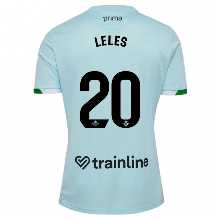 Danxen Dame María De Los Ángeles Carrión Egido #20 Lyseblå Grønn Bortetrøye Drakt Trøye 2025/26 Skjorter T-Skjorte