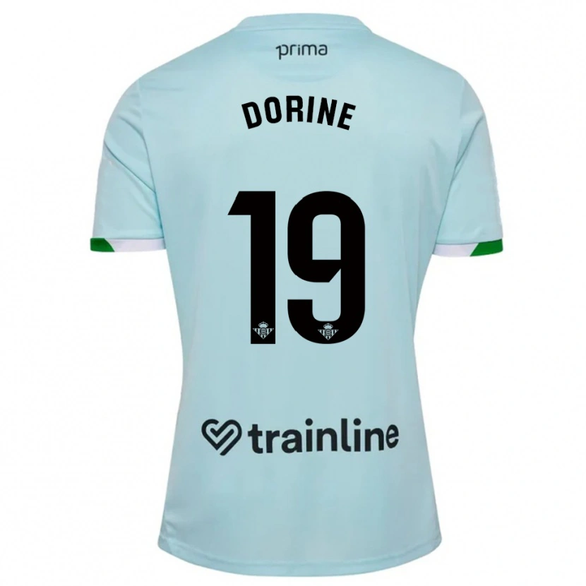 Danxen Dame Dorine Nina Chuigoue #19 Lyseblå Grønn Bortetrøye Drakt Trøye 2025/26 Skjorter T-Skjorte