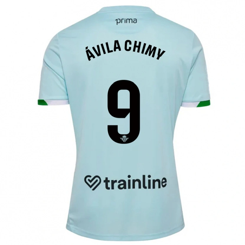 Danxen Dame Chimy Ávila #9 Lyseblå Grønn Bortetrøye Drakt Trøye 2025/26 Skjorter T-Skjorte