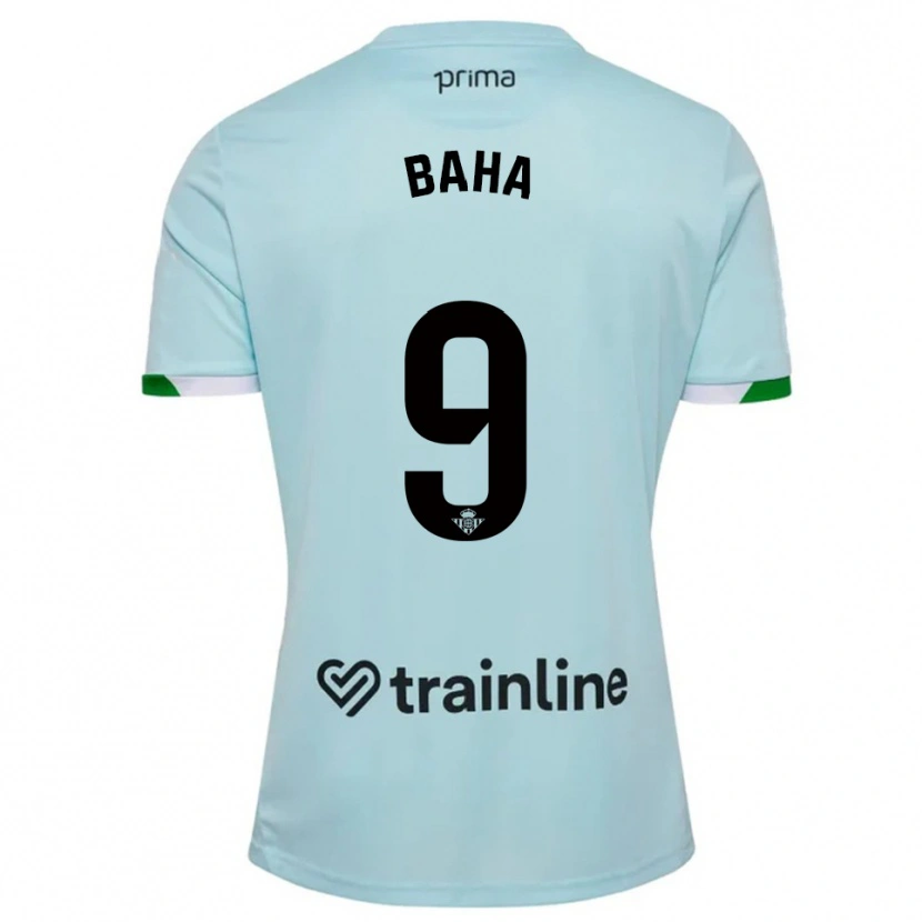 Danxen Dame Ziyad Baha #9 Lyseblå Grønn Bortetrøye Drakt Trøye 2025/26 Skjorter T-Skjorte