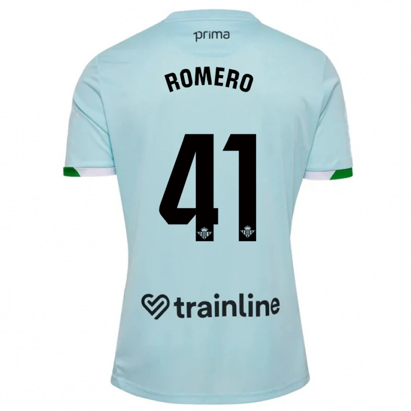 Danxen Dame José Romero #41 Lyseblå Grønn Bortetrøye Drakt Trøye 2025/26 Skjorter T-Skjorte