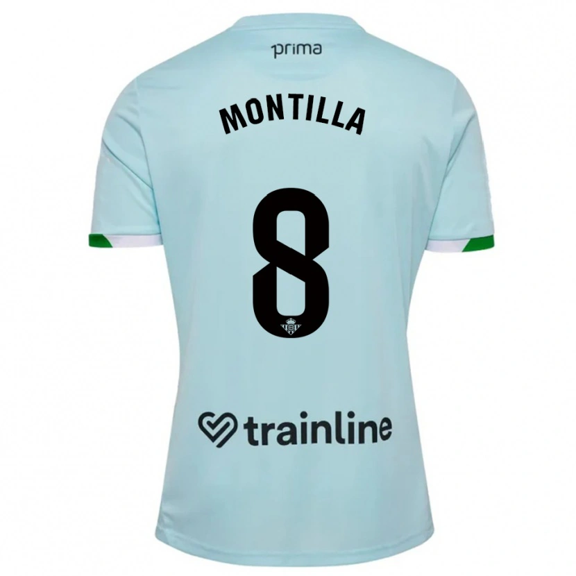 Danxen Dame Natalia Montilla #8 Lyseblå Grønn Bortetrøye Drakt Trøye 2025/26 Skjorter T-Skjorte