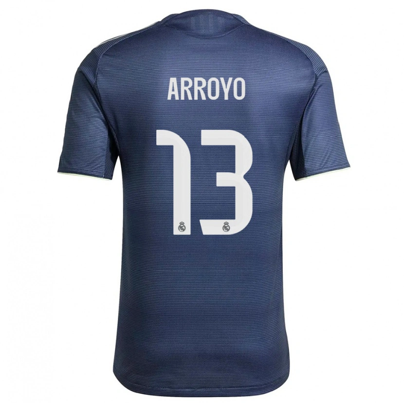 Danxen Dame Diego Arroyo #13 Marineblå Sølv Bortetrøye Drakt Trøye 2025/26 Skjorter T-Skjorte