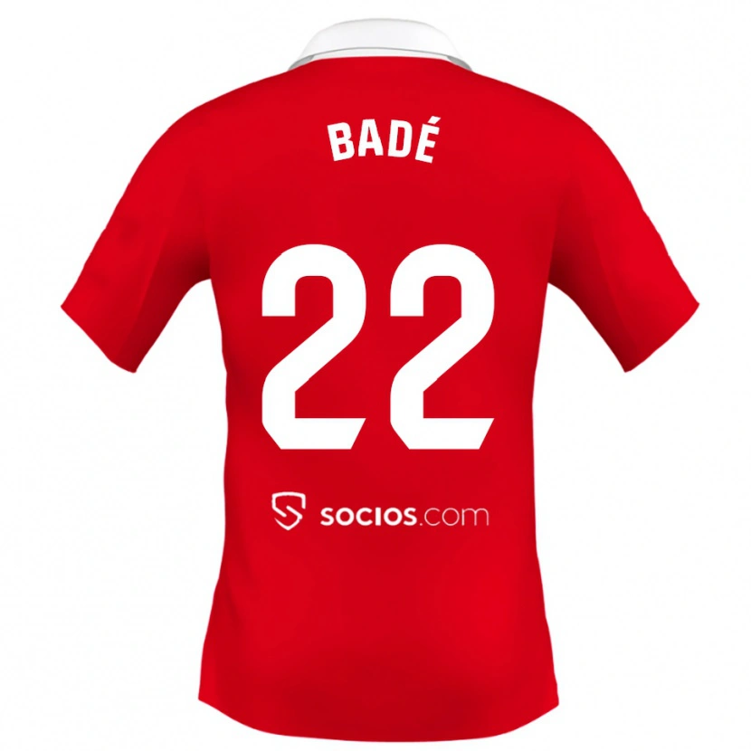 Danxen Dame Loïc Badé #22 Rød Hvit Grå Bortetrøye Drakt Trøye 2025/26 Skjorter T-Skjorte
